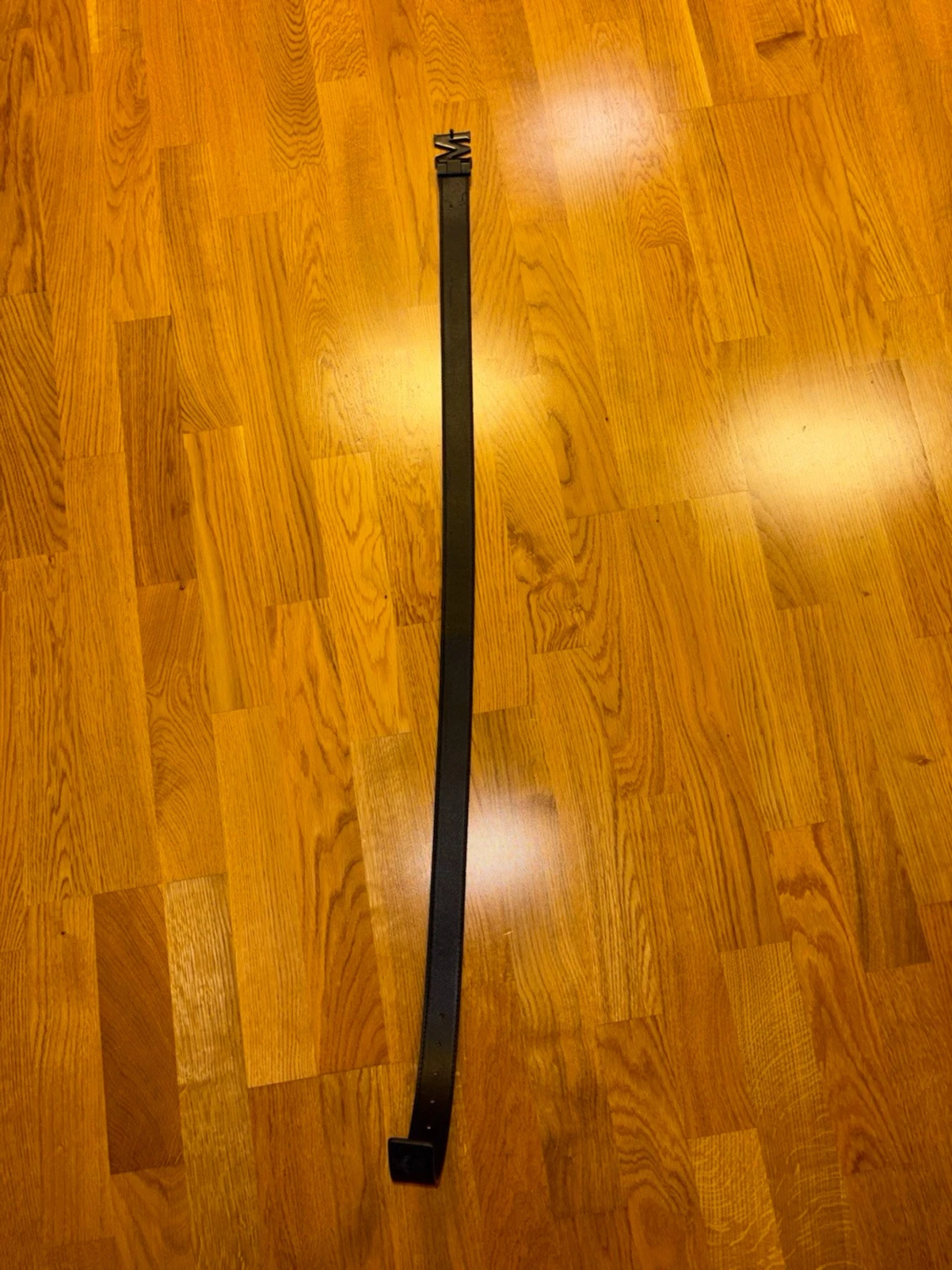 MCM bälte svart och grå med monogram - 5