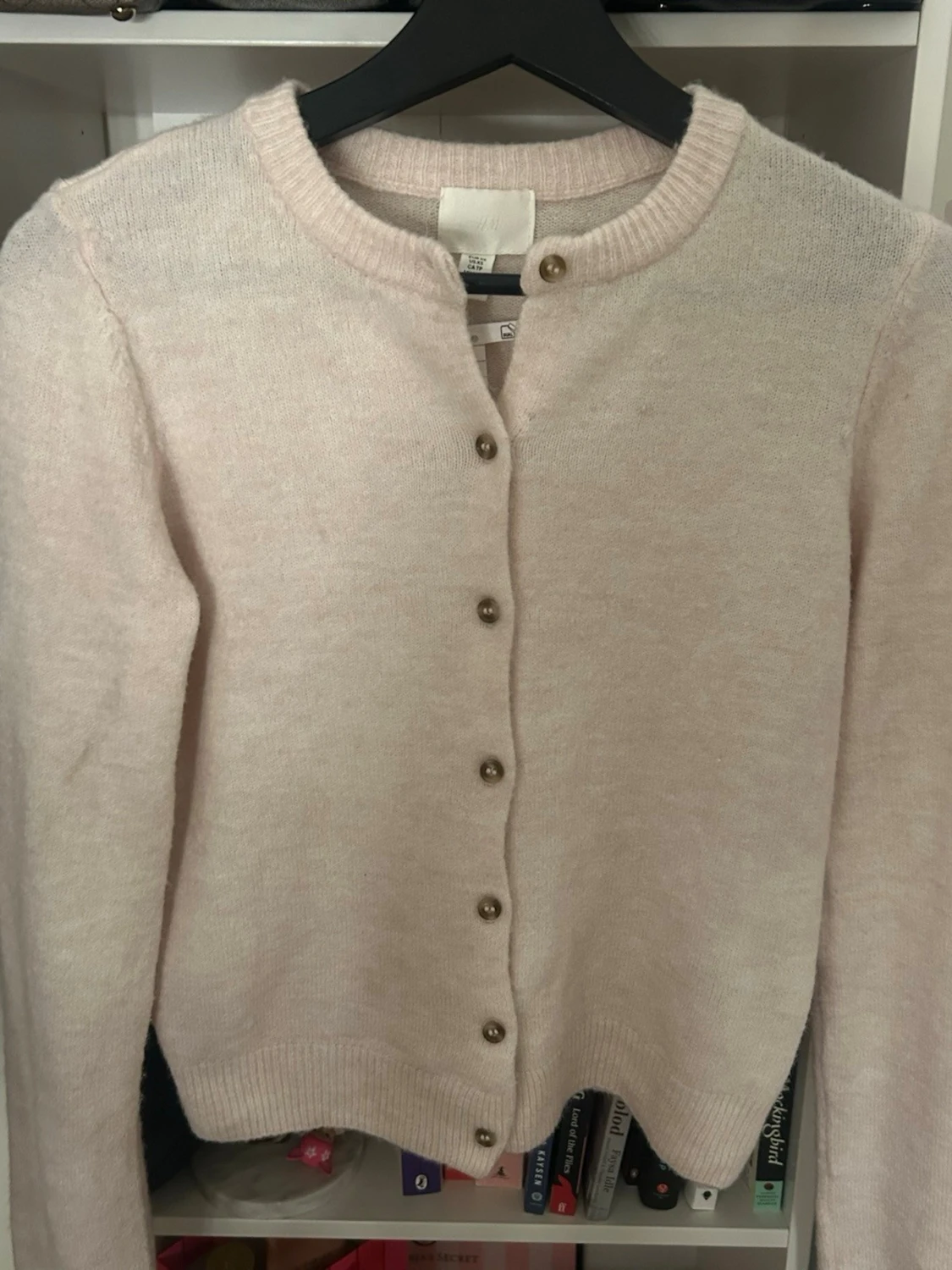 Ljusrosa kofta från H&M, S - 3