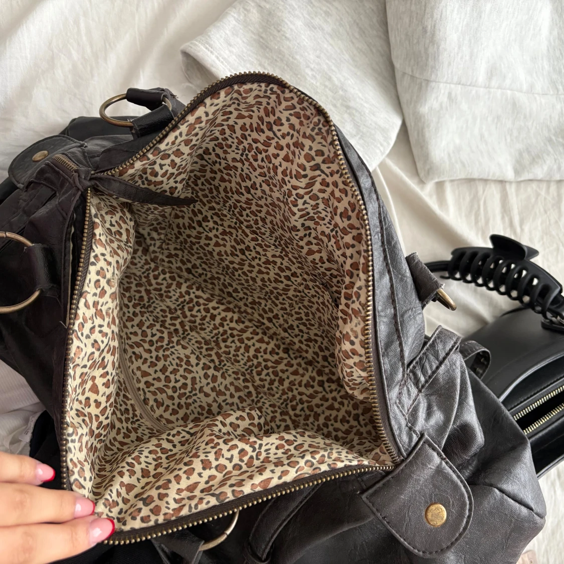 Brun vintage väska - 2