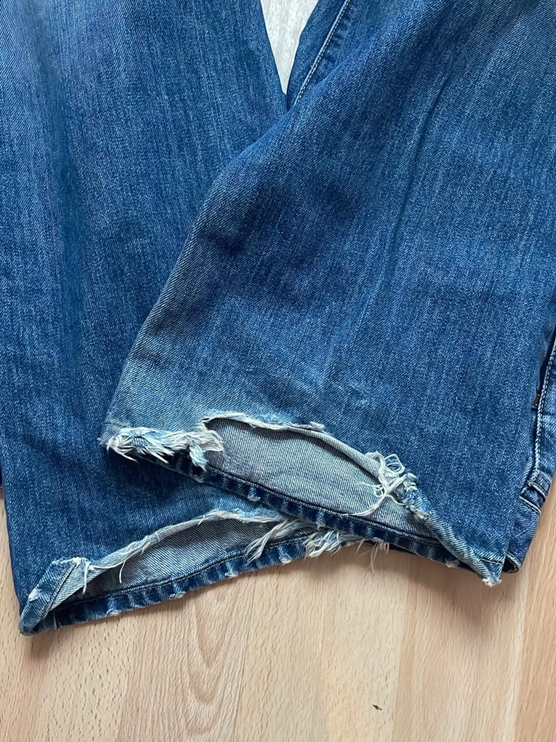 Blå bootcut reporter jeans - 3