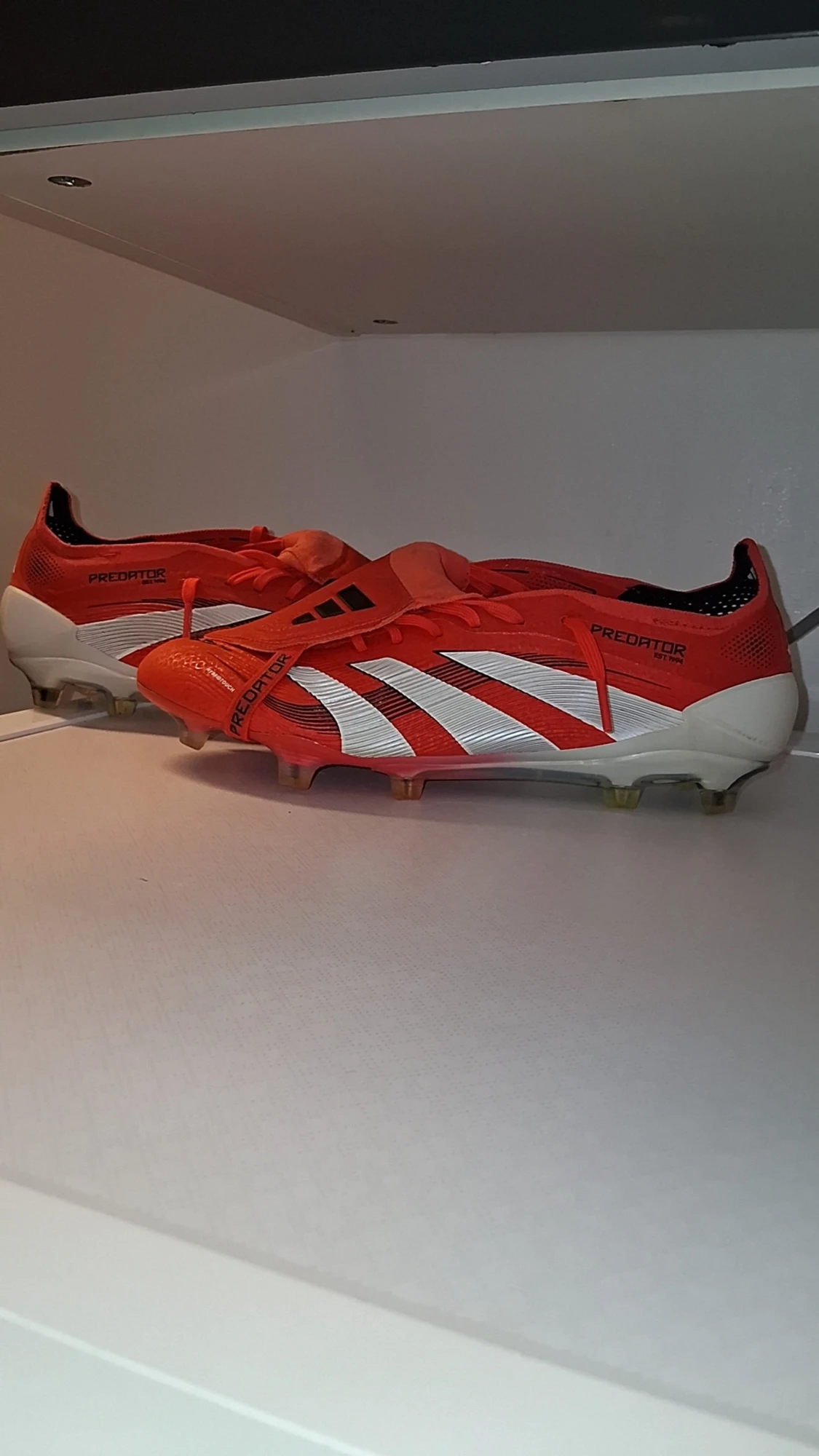 Adidas Predator Elite fotbollsskor röd/vit