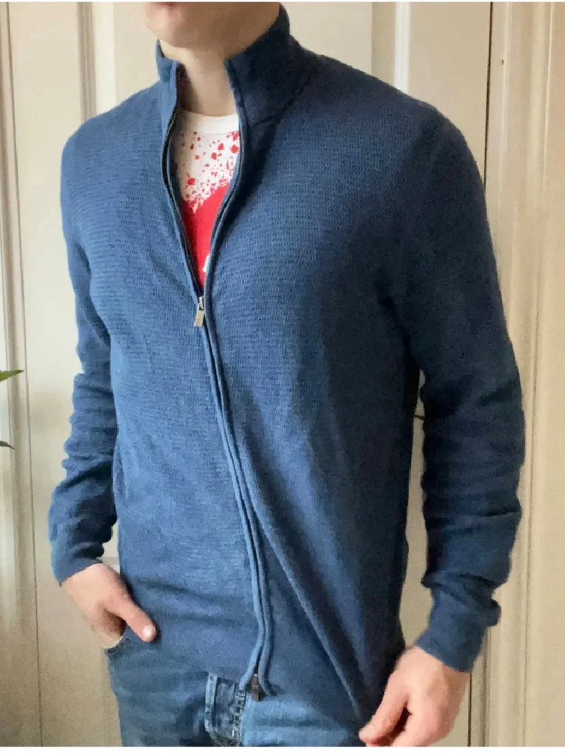 Blå kofta från Massimo Dutti - 1