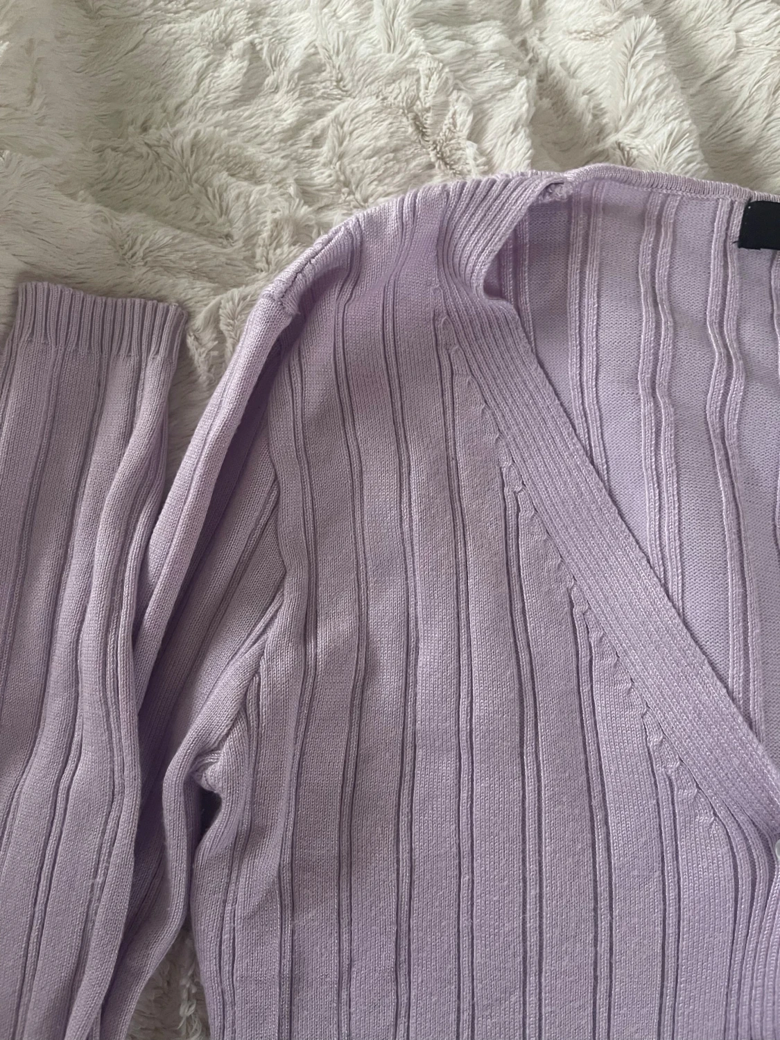 Liliac ribbad tröja från Missguided - 1