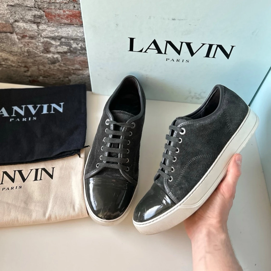 Lanvin cap toe skor