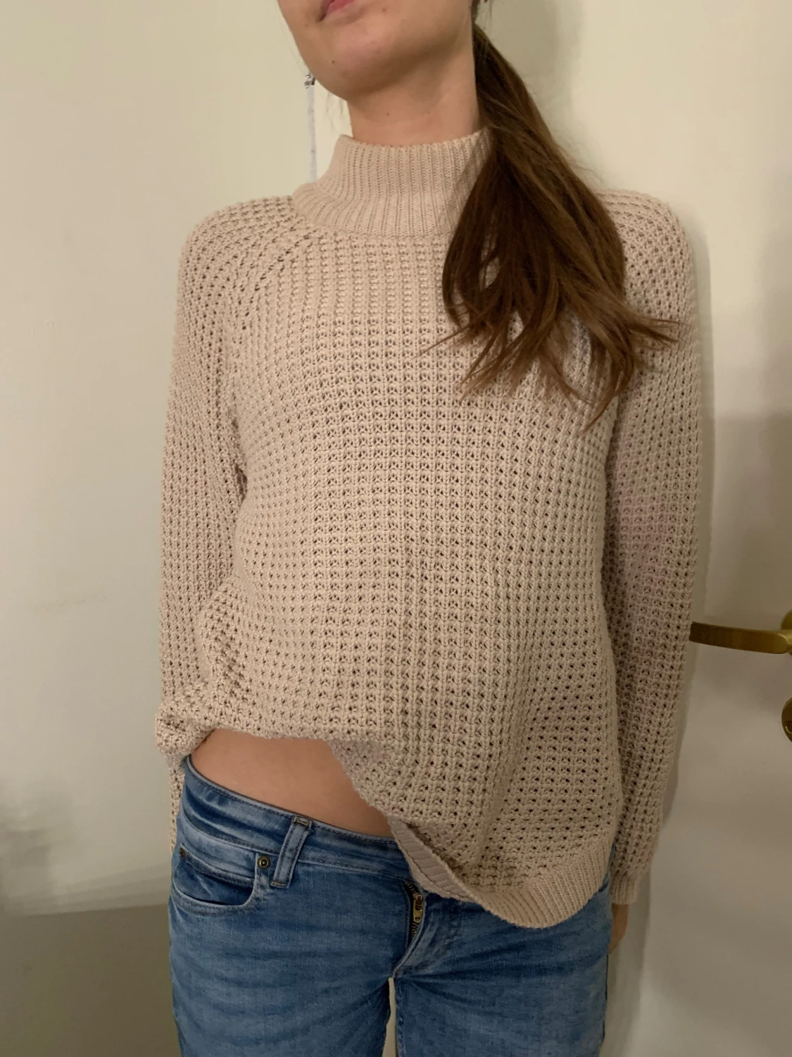 Höstig stickad polotröja❤️