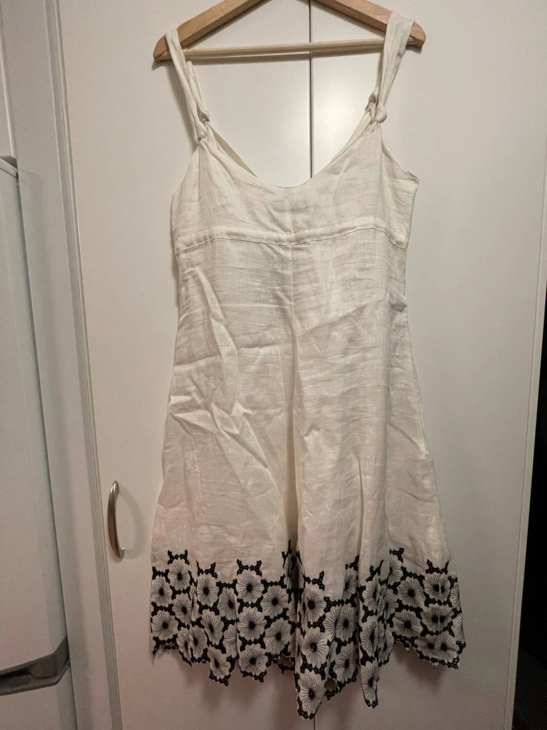 vit linneklänning - 1