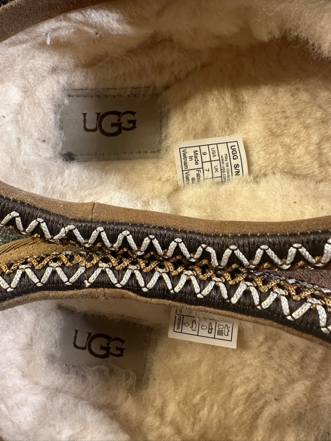 Bruna UGG Tasman tofflor i mocka - 1