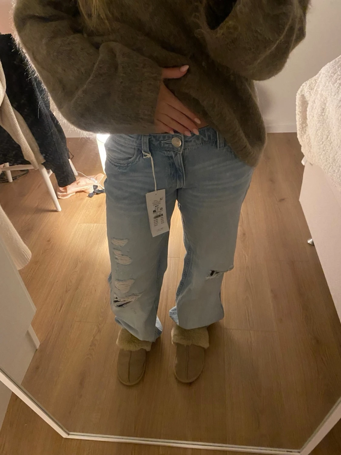 Lågmidjade baggy jeans - 1