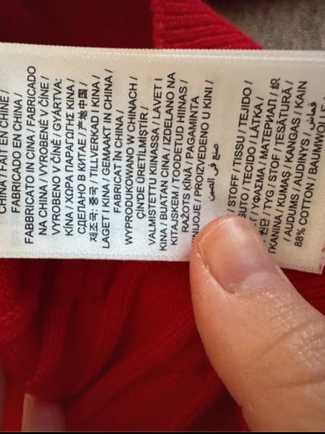 Röd kabelstickad tröja från GANT - 4