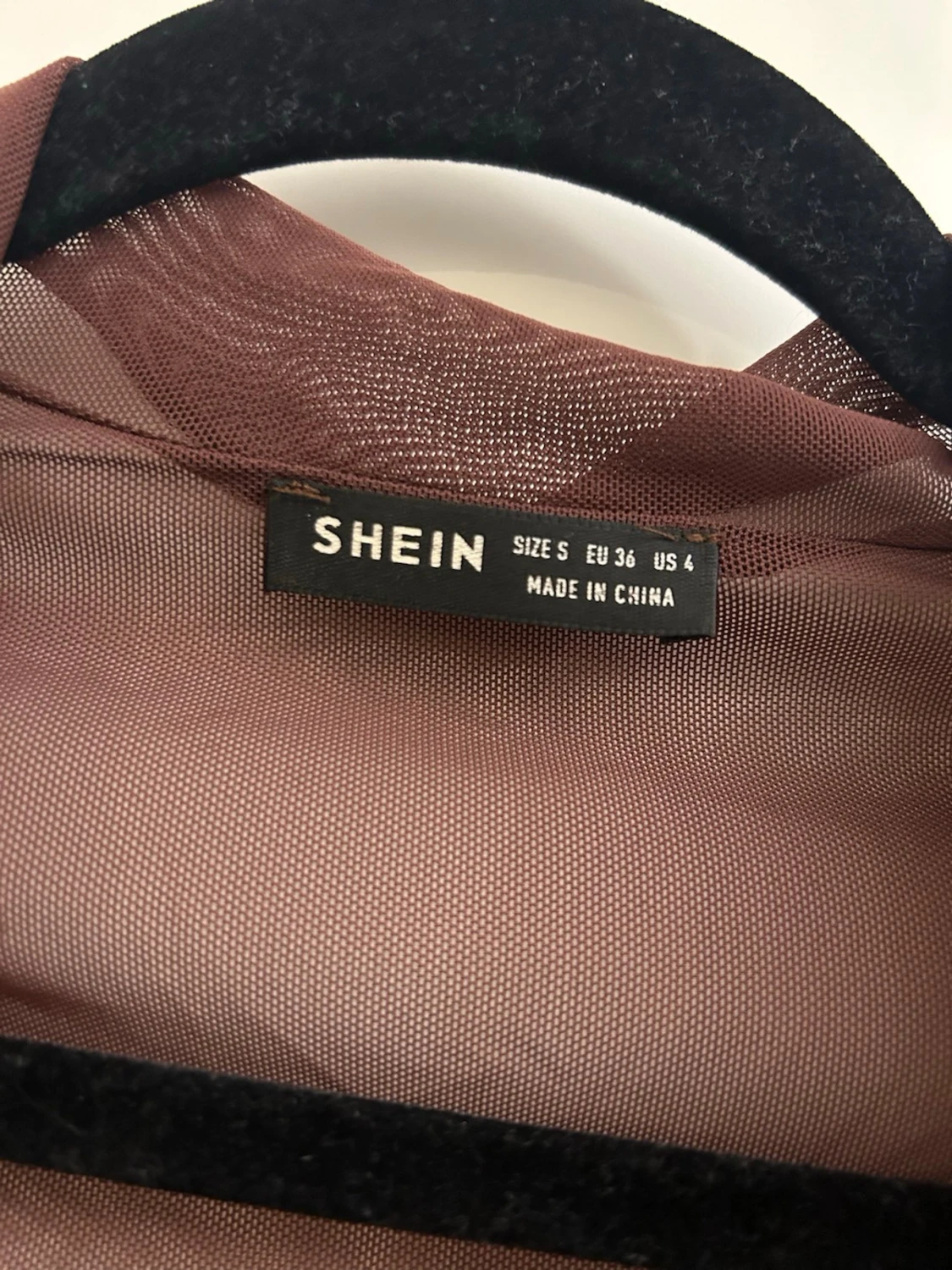 Brun mesh topp från SHEIN - 3