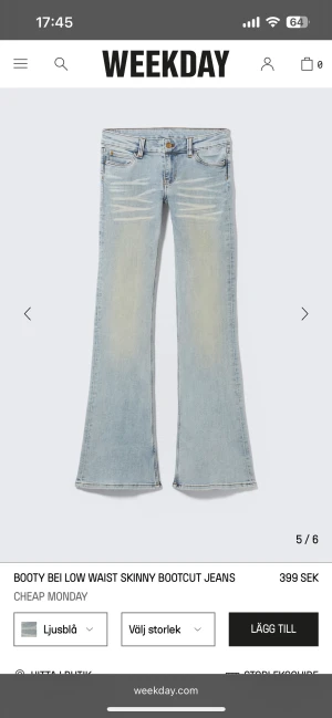 Weekday jeans  - Säljer dessa superfina weekday jeansen eftersom de inte används🫶 storleken är 26/32