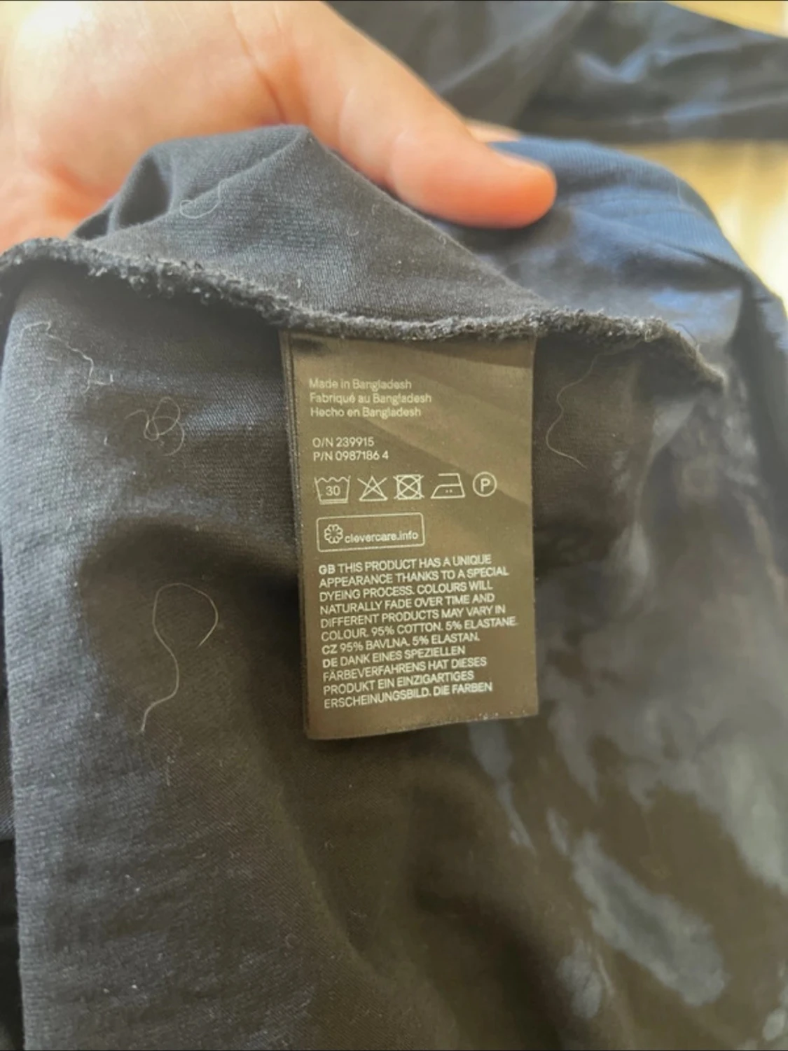 Mörkblå cut-out klänning - 5