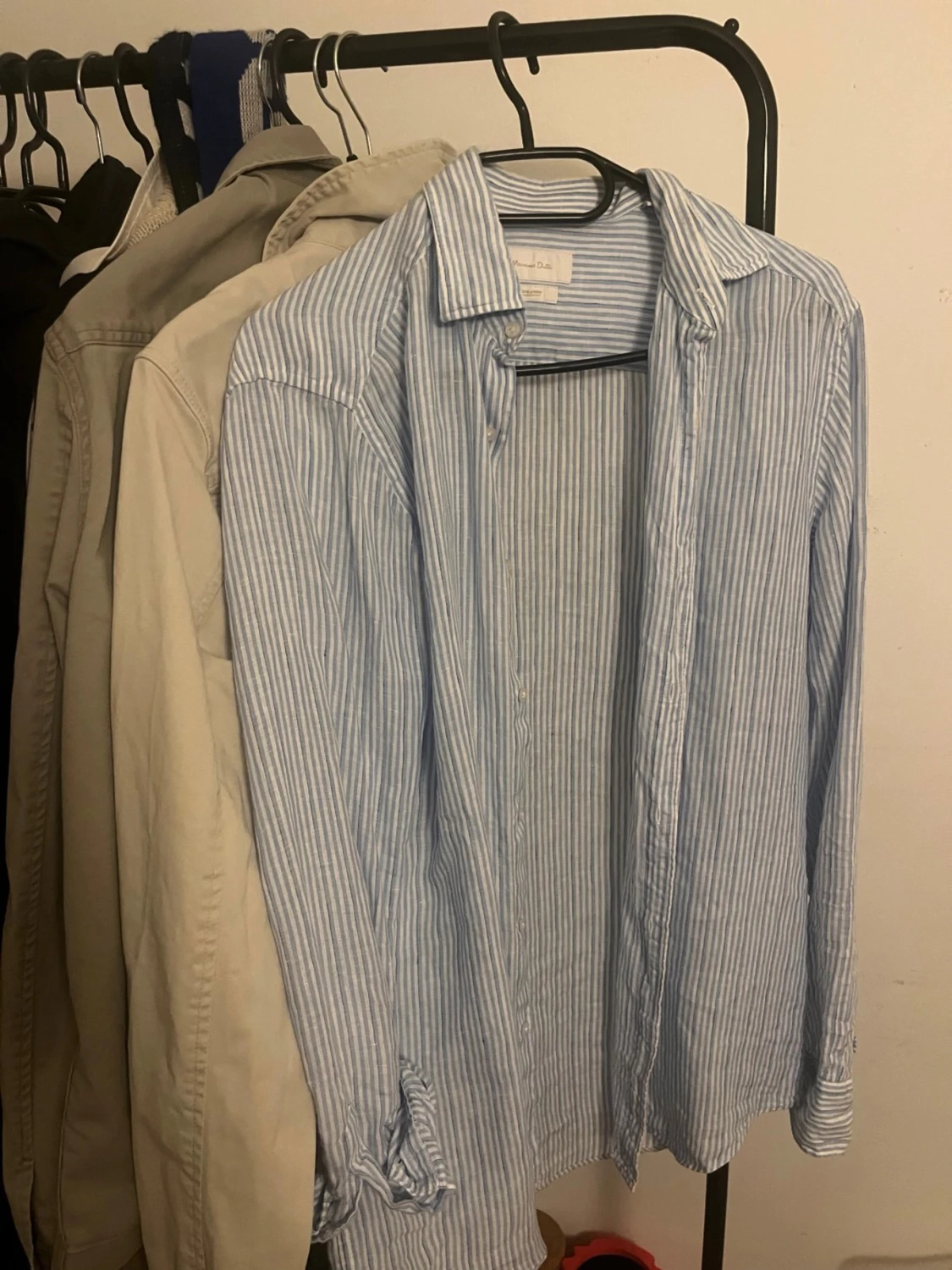 Randig linneskjorta från Massimo Dutti