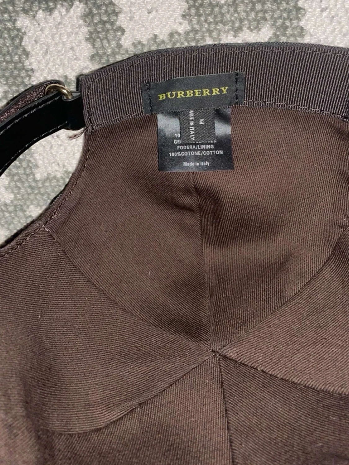 Rutig Burberry keps i bomull - 2