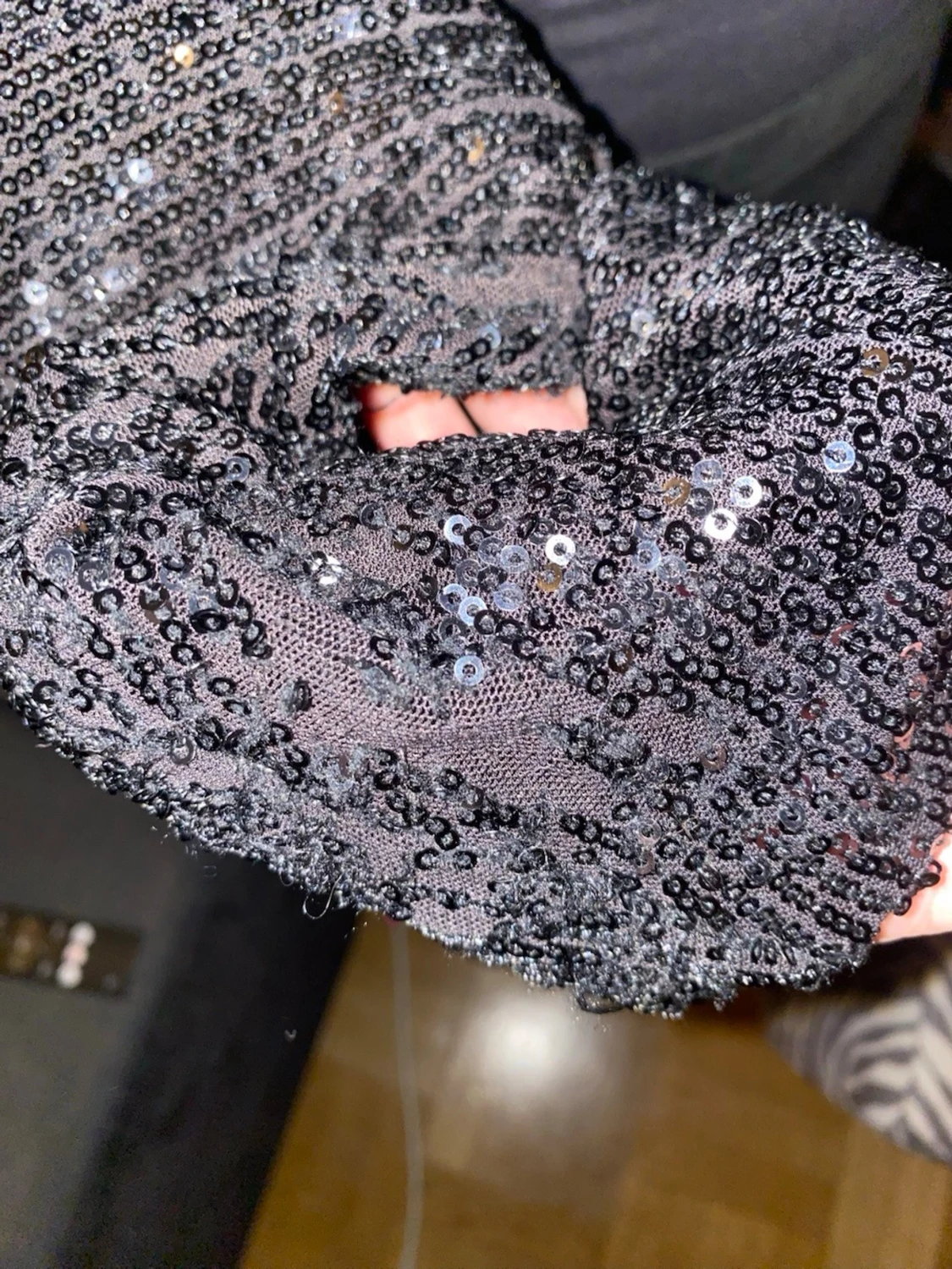 Svarta paljettleggings från H&M - 2