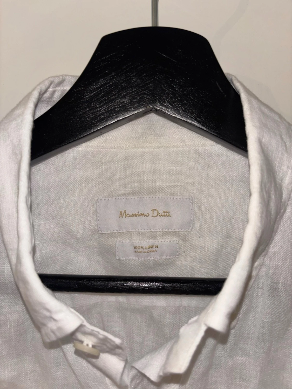 Vit linneskjorta från Massimo Dutti - 2