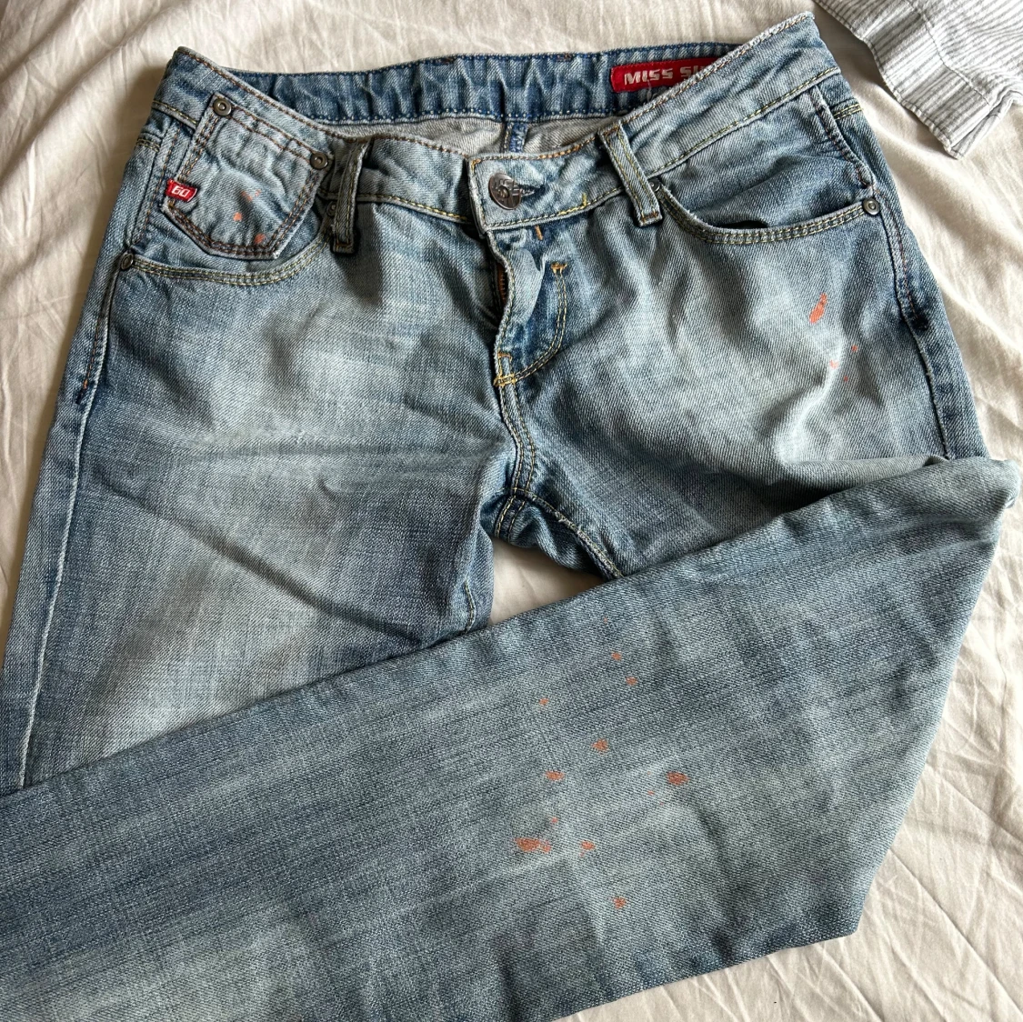 Miss Sixty lågmidjade ljusblå jeans, stl 29 - 2