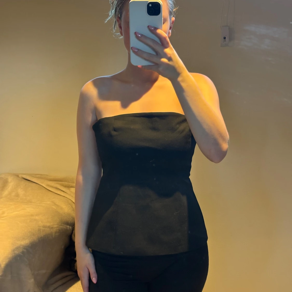 Svart bandeau tubtopp - 3