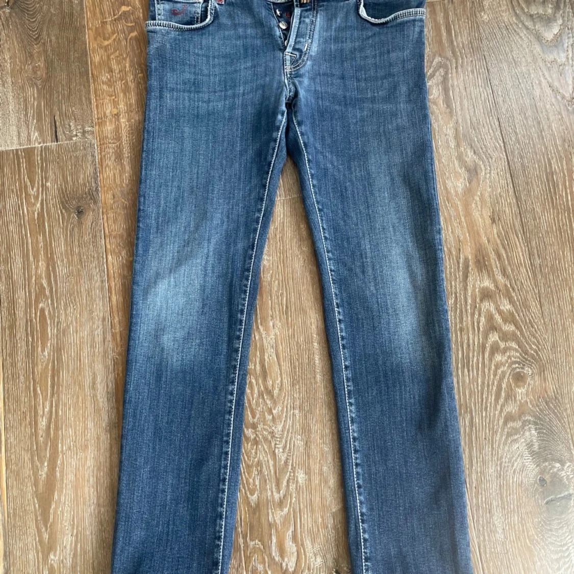 Jacob Cohën jeans med röd detalj - 91