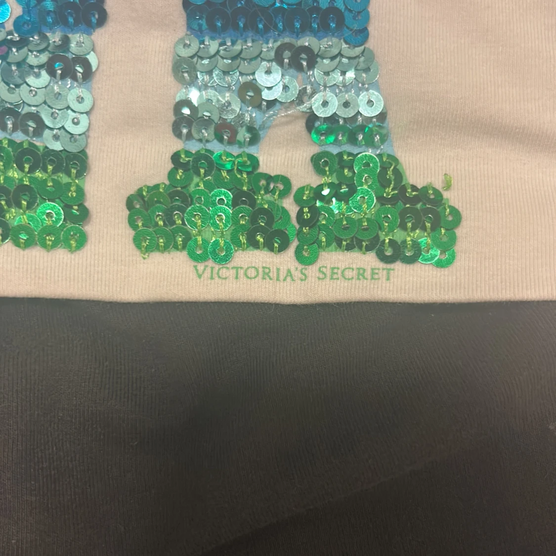 Svarta PINK byxor med paljetter XS - 2