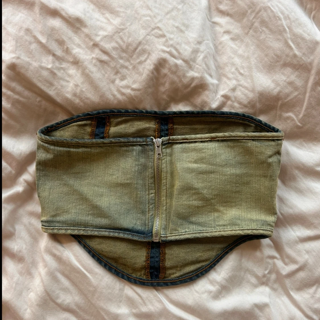 Washed denim topp  - 4