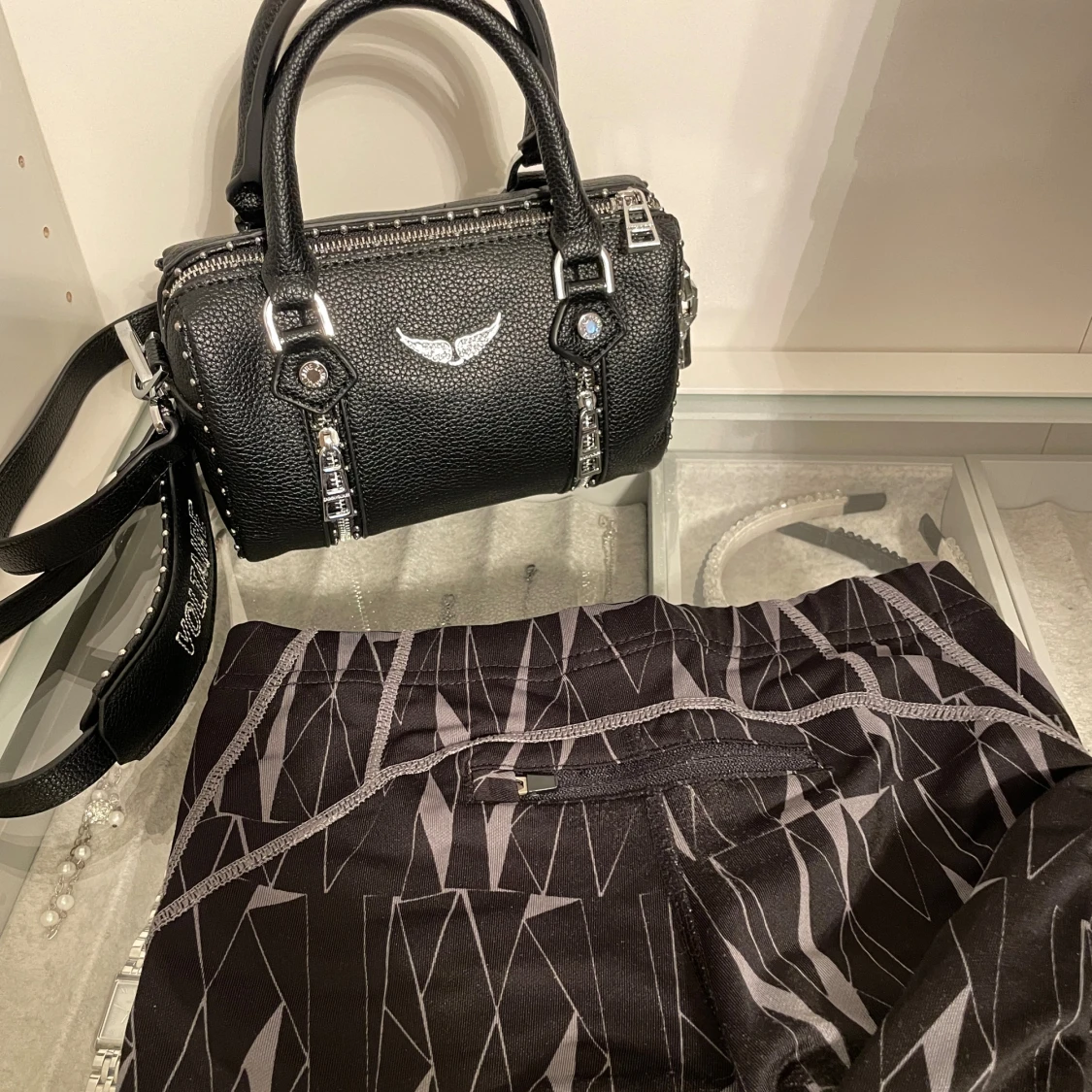 Svarta träningsbyxor XS - 4