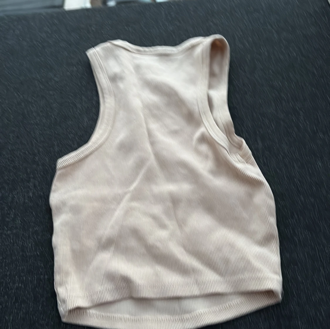 Beige linnetopp  XS - 1