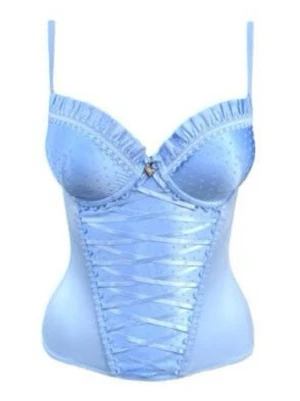 Ljusblå korsett - Snygg ljusblå korsett med push up från Triumph. Stretchig i materialet och bekväm att bära. Prislappen är borttagen. Inga skavanker💙