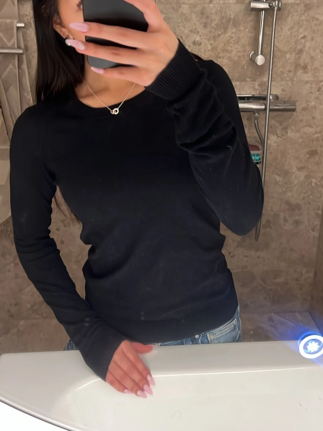 Svart basic tröja - 1