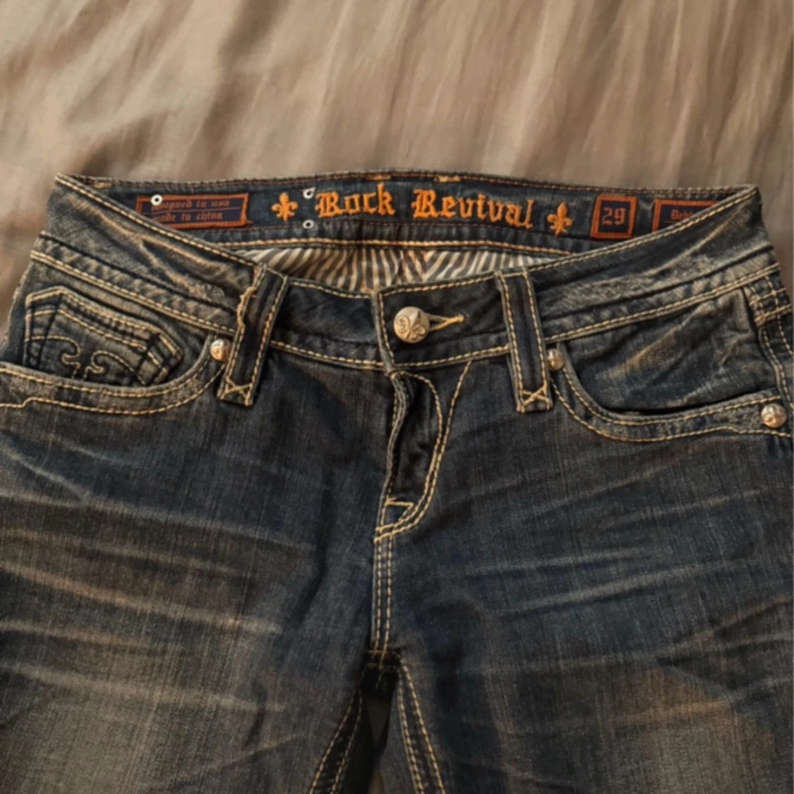 Lågmidjade jeans  - 4