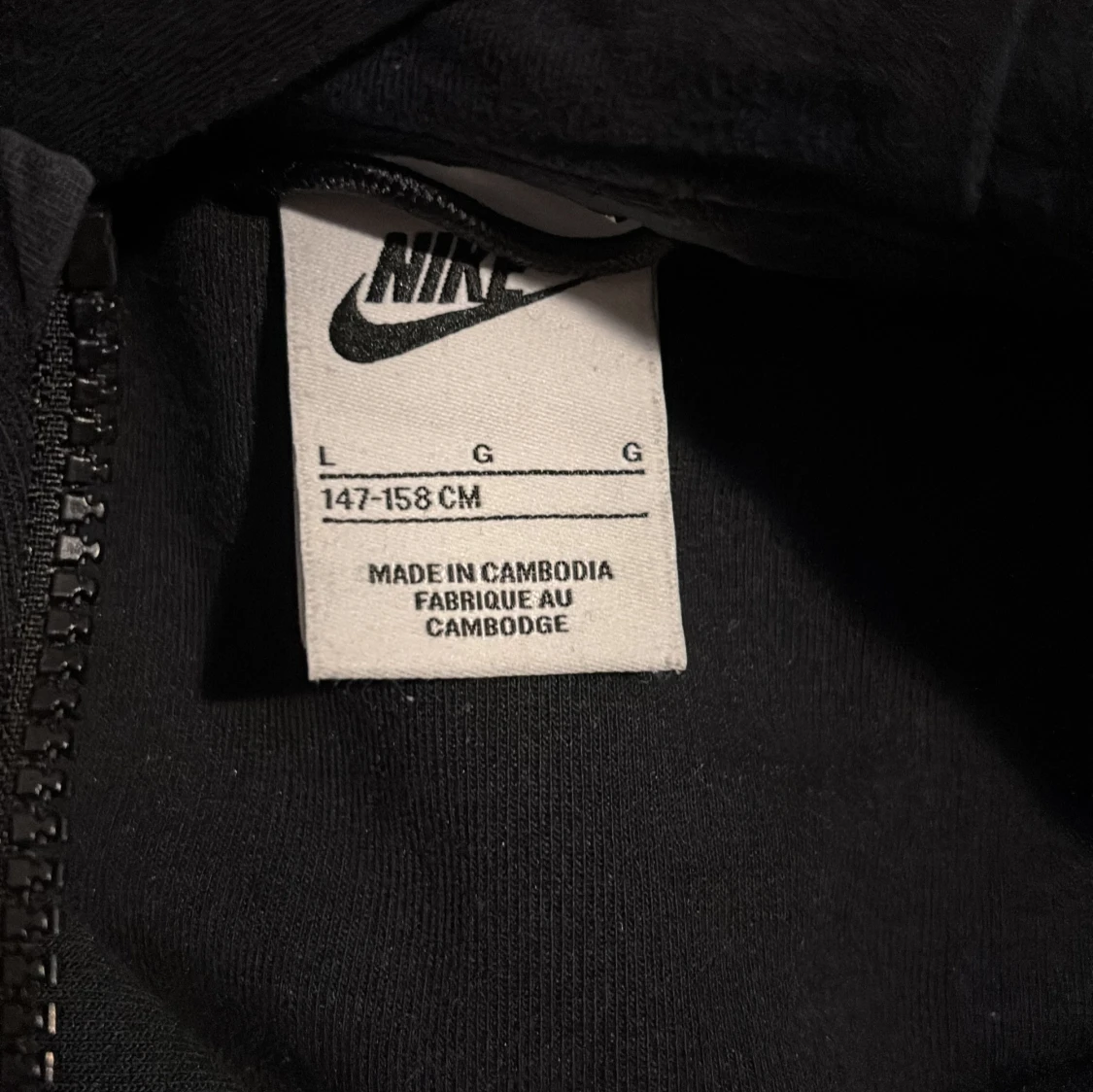 Svart Nike tech hoodie med dragkedja - 2