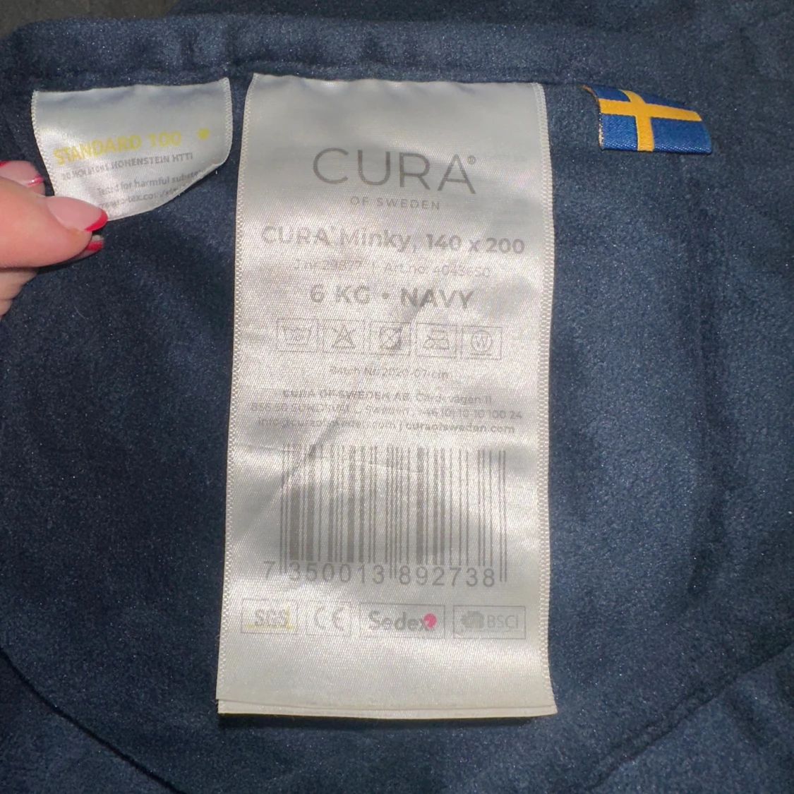 Cura Minky Viktfilt 140x200cm 6kg - 1