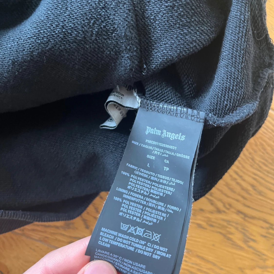 Svart Palm Angels hoodie med tryck - 4