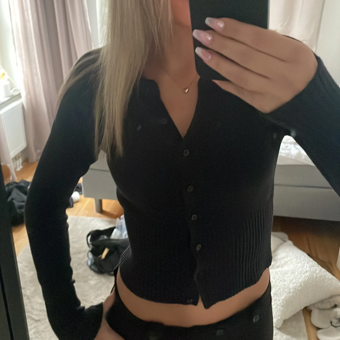 Kort svart kofta - 1