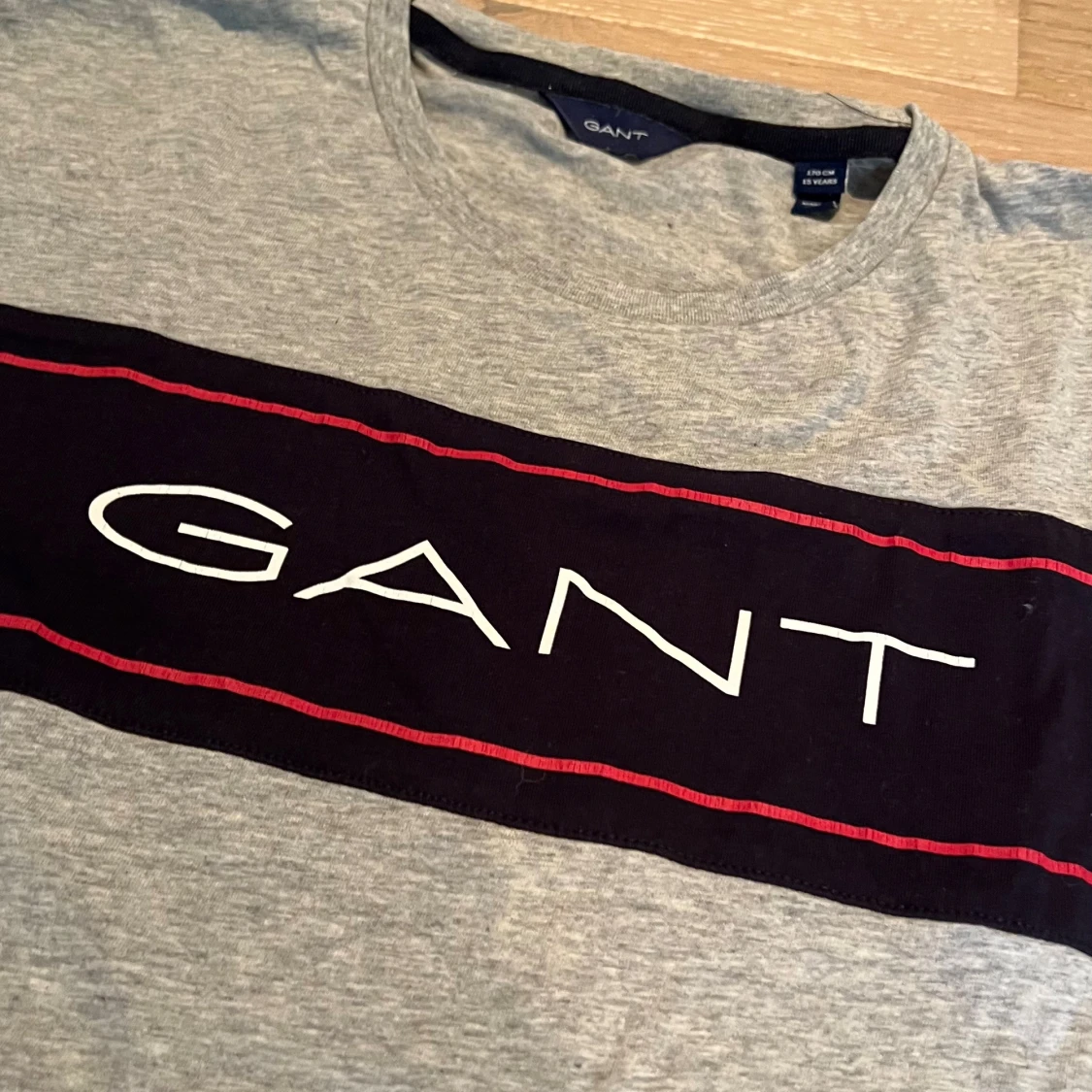 170cm/15år, Grå GANT t-shirt med logga - 3