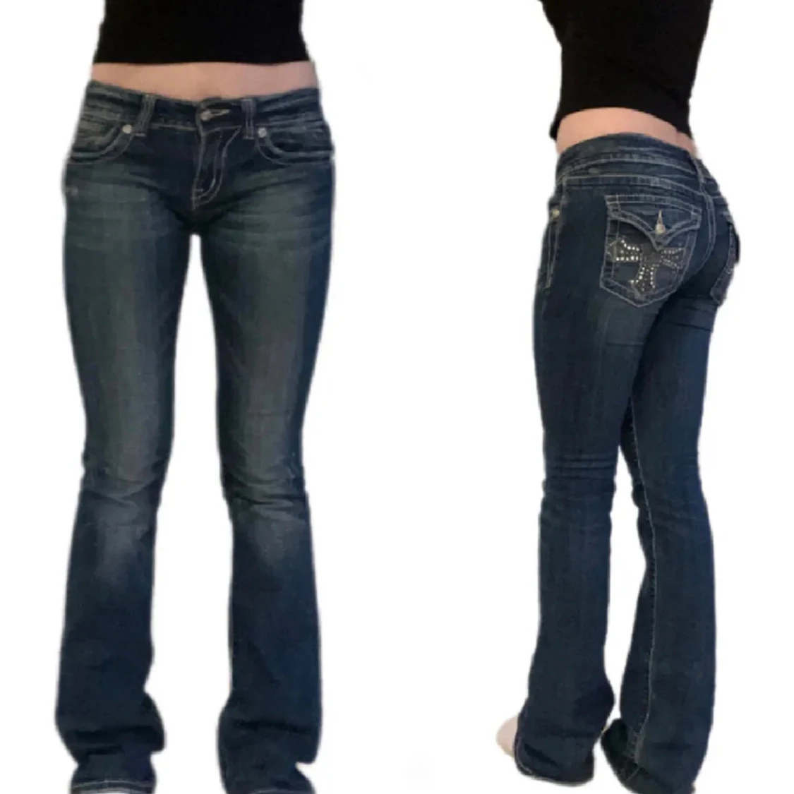 Miss Me bootcut jeans med strass - 1