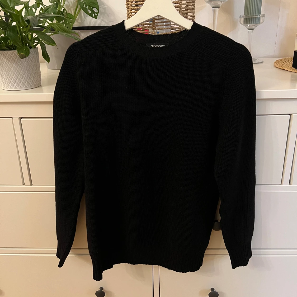 Gran Sasso rain wool svart tröja