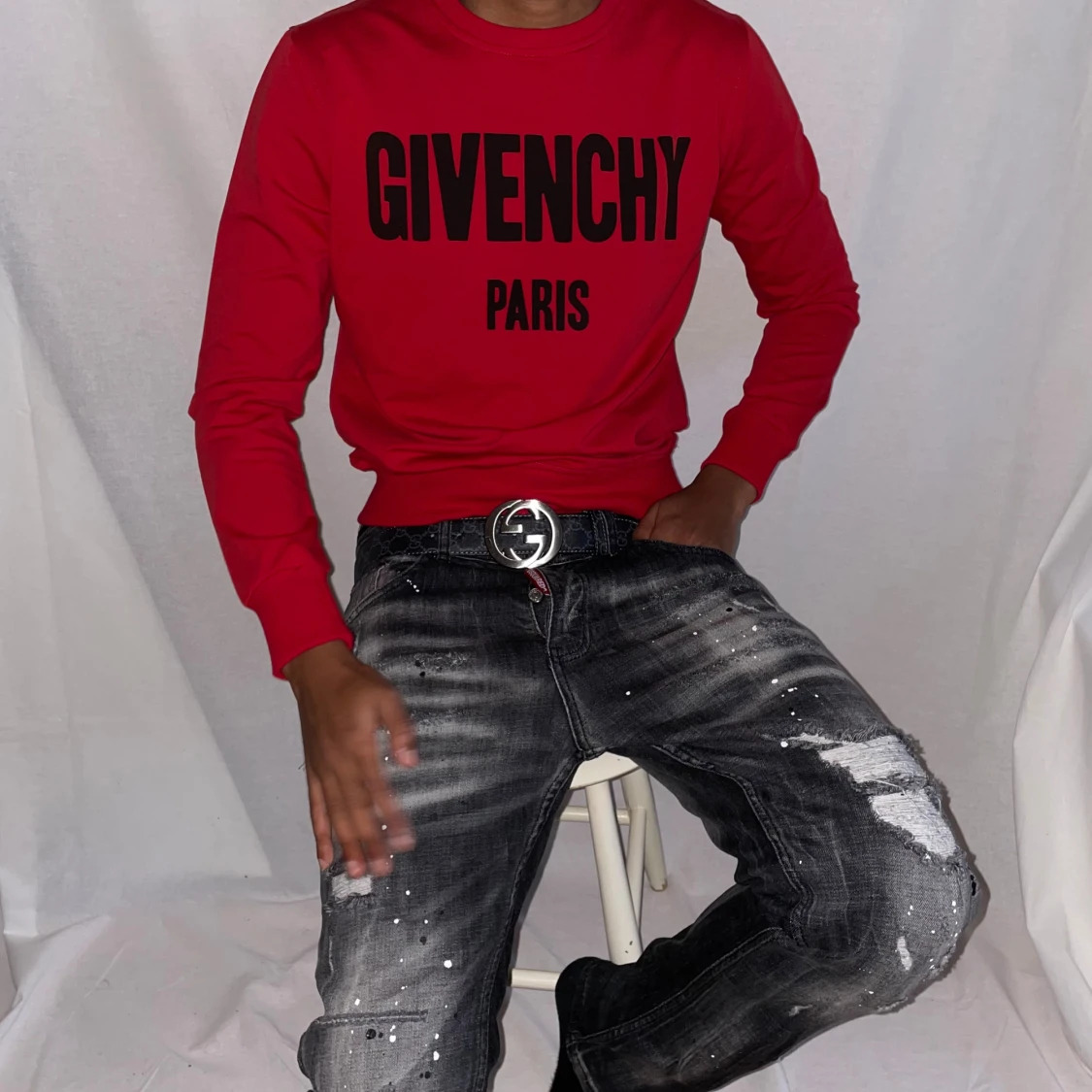 Givenchy tröja strl XS röd 