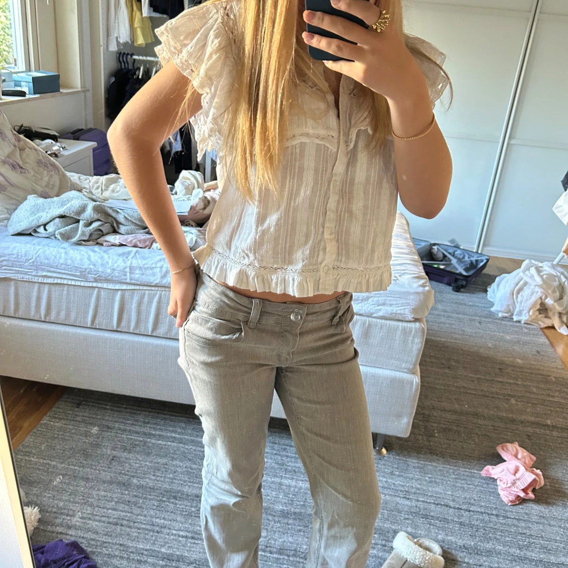 Lågmidjade jeans  - 2