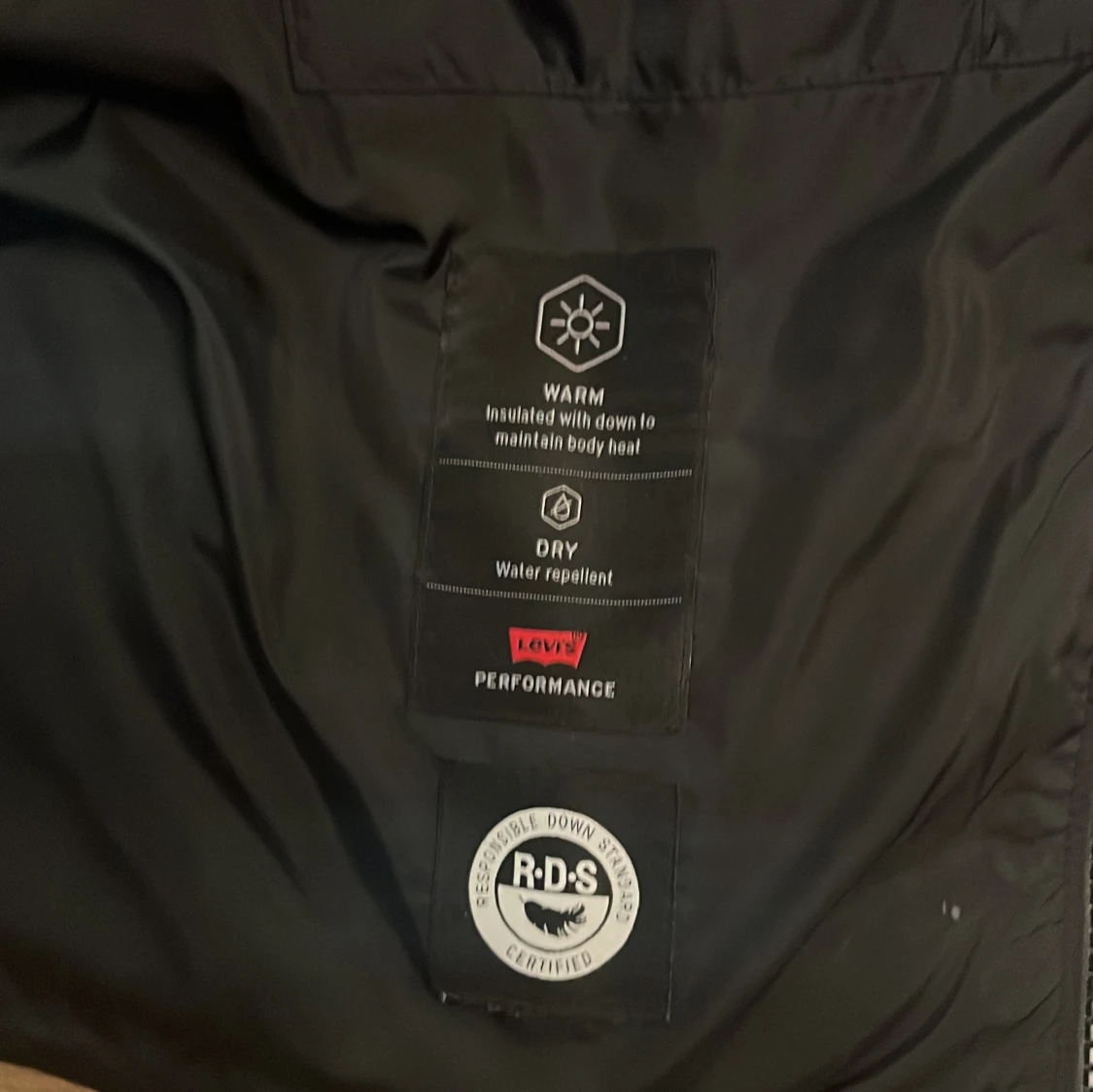 Svart dunjacka med huva från Levi's - 3