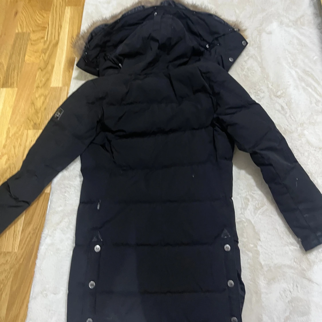 Svart lång dunjacka Hollies 36 - 4