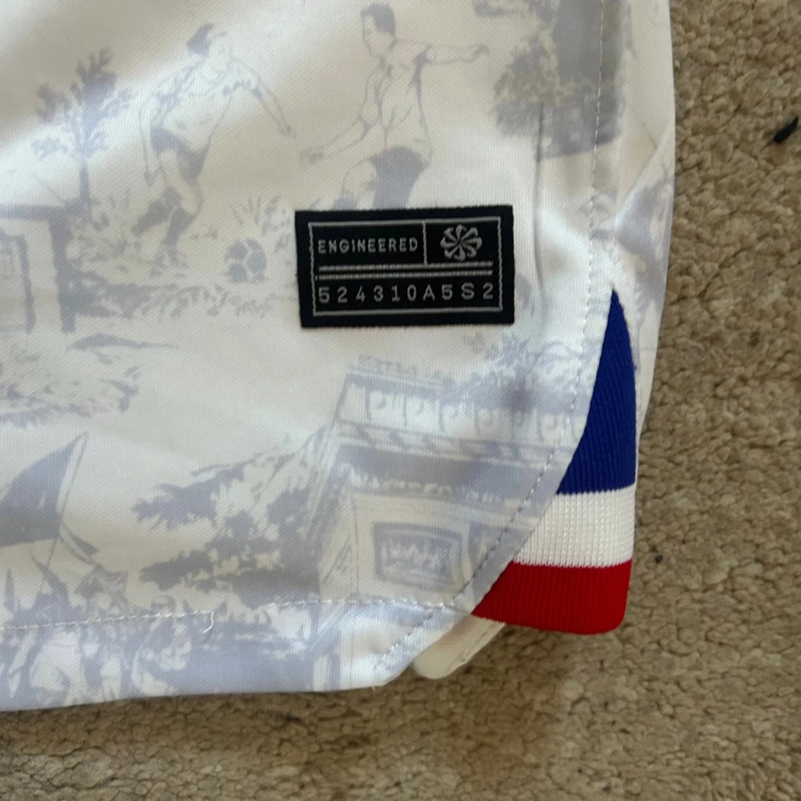 Frankrike Nike fotbollströja mönstrad - 1