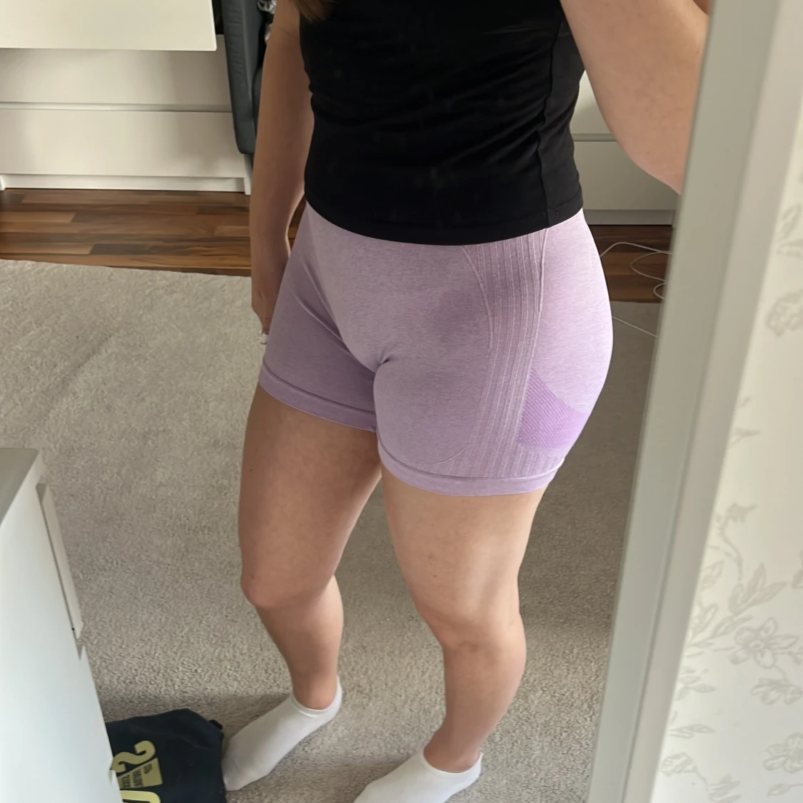 Ljuslila seamless shorts - 1