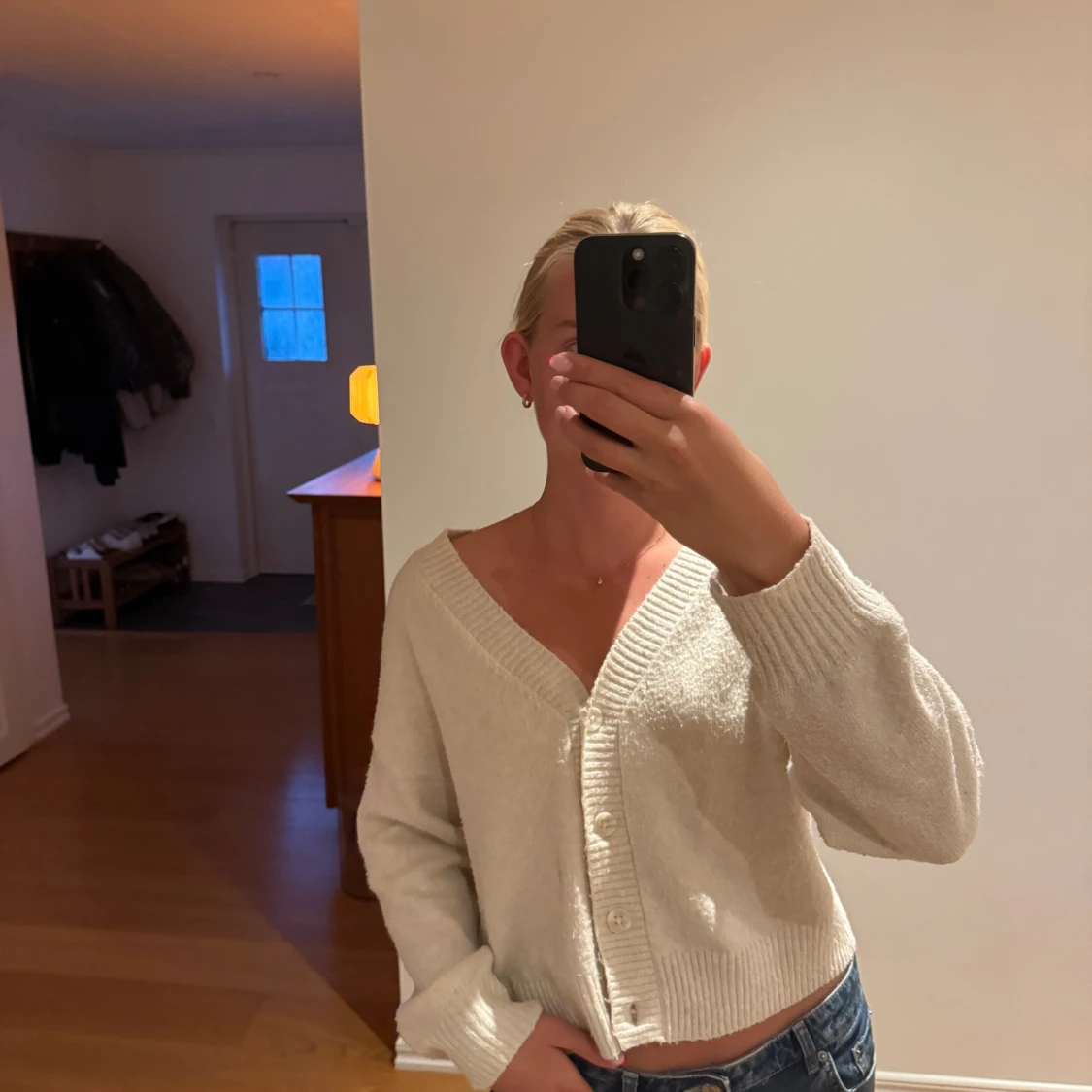 Beige kofta från Vero Moda