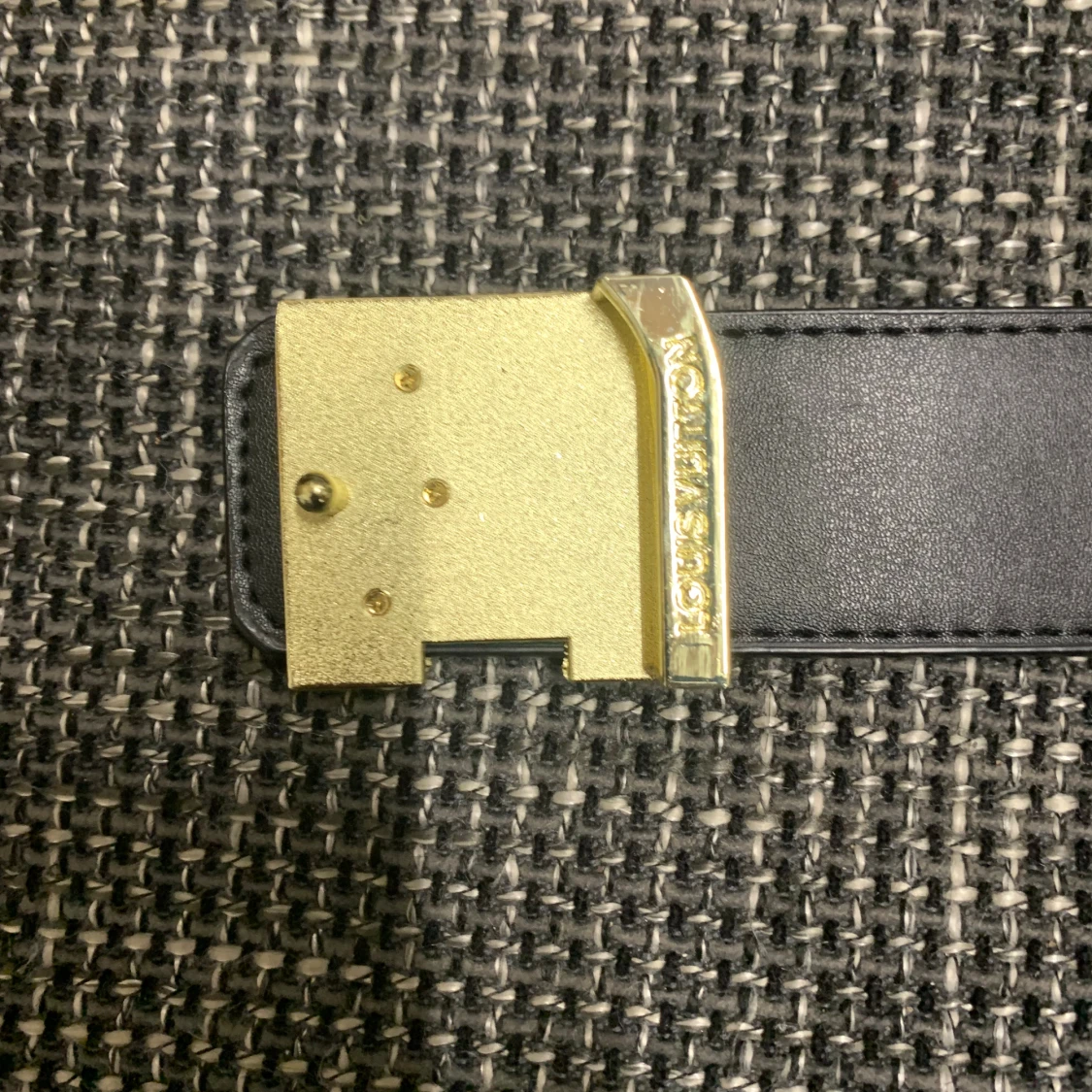 Louis Vuitton svart monogram skärp - 1