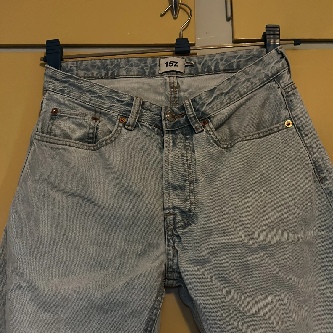 Ljusblåa wide jeans från 157 - 2