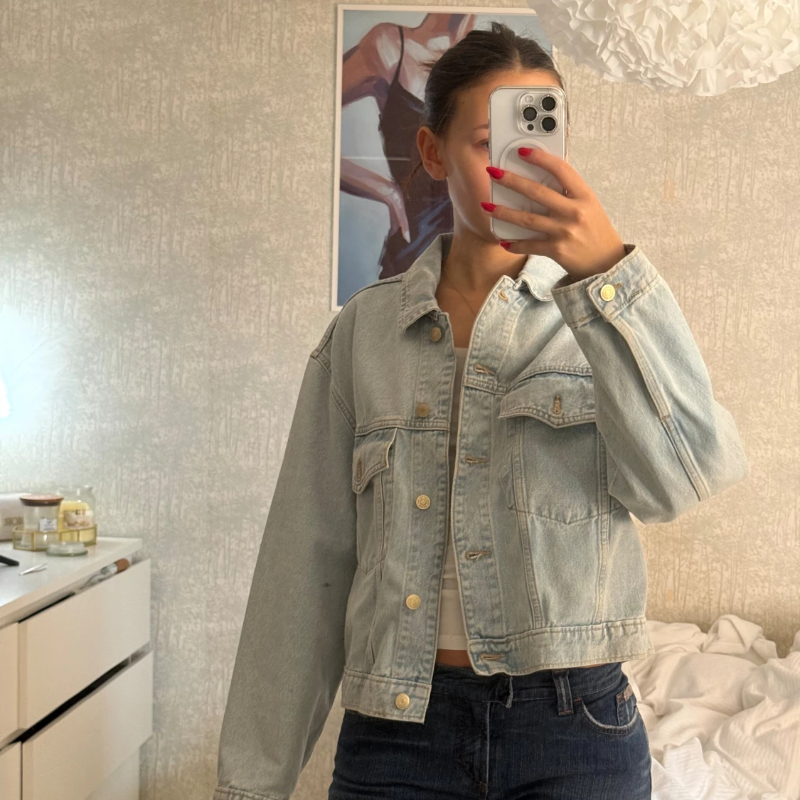 Ljusblå jeansjacka från Vaillent