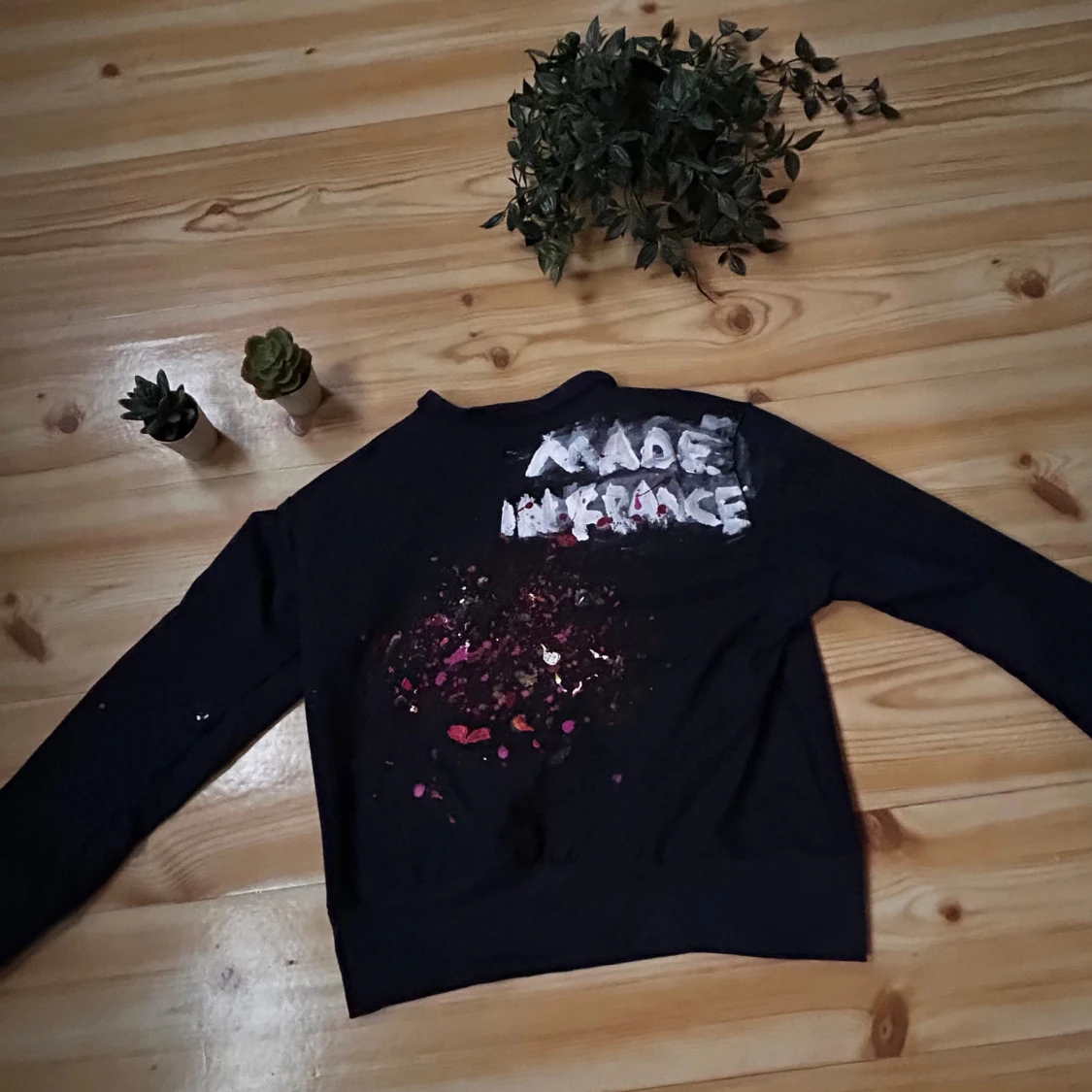 Maison Margiela marinblå sweatshirt - 1