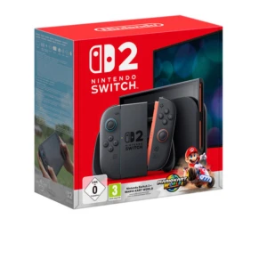 Nintendo Switch 2 + Mario Kart World - Nintendo Switch 2 med Joy-Con kontroller och Mario Kart World inkluderat. Konsolen är i nyskick och levereras i originalförpackning. Perfekt för både bärbart och stationärt spelande. Upplev nästa generations spelglädje med förbättrad prestanda och grafik.