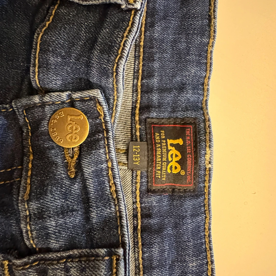 Blå slim fit jeans från Lee - 3